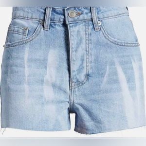 NWT BP Festival High Waist Raw Hem Denim Shorts